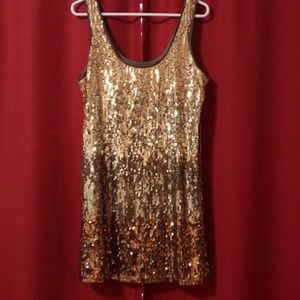 Express sequenced Mini dress